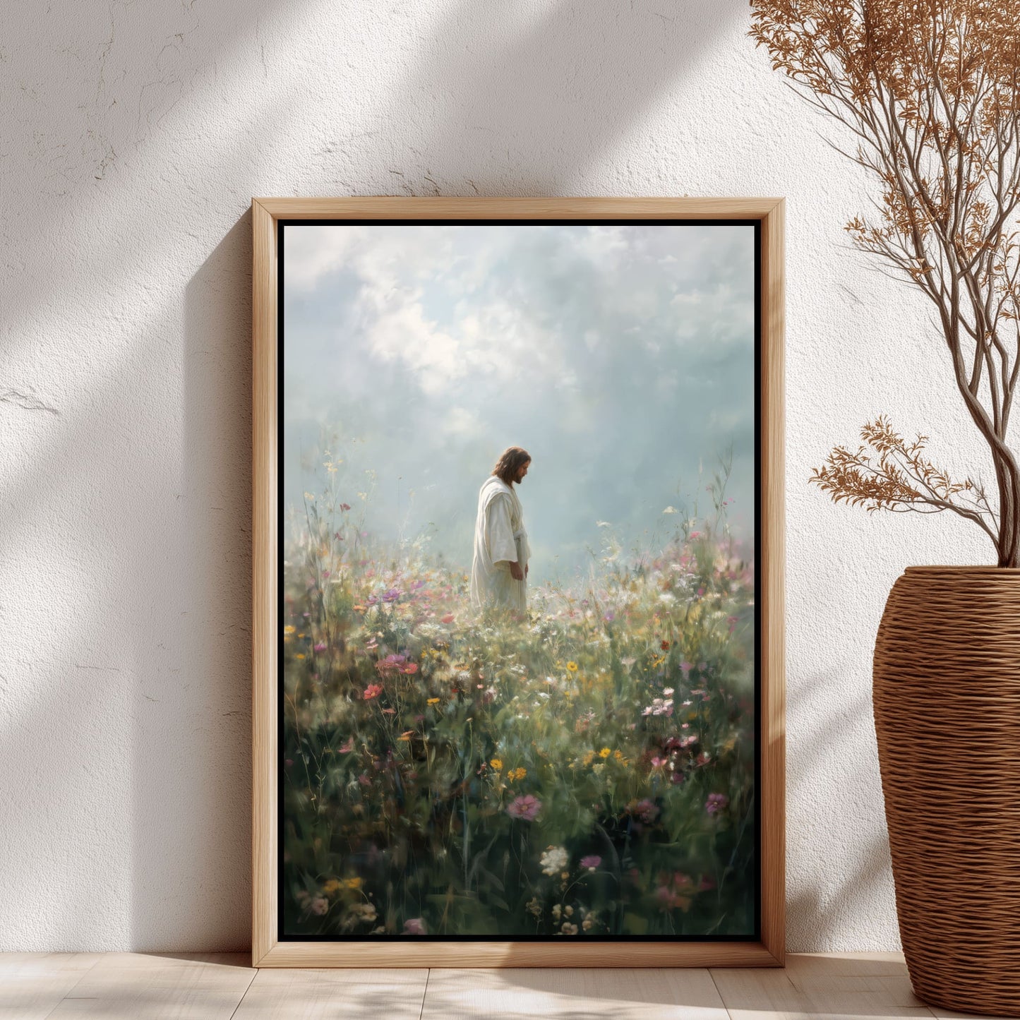 Jesus bringt dich zum Blühen - Leinwand