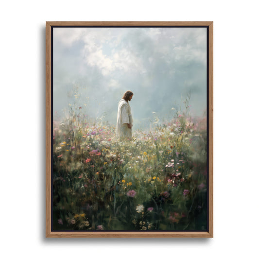 Jesus bringt dich zum Blühen - Leinwand