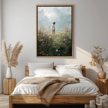 Jesus bringt dich zum Blühen - Leinwand