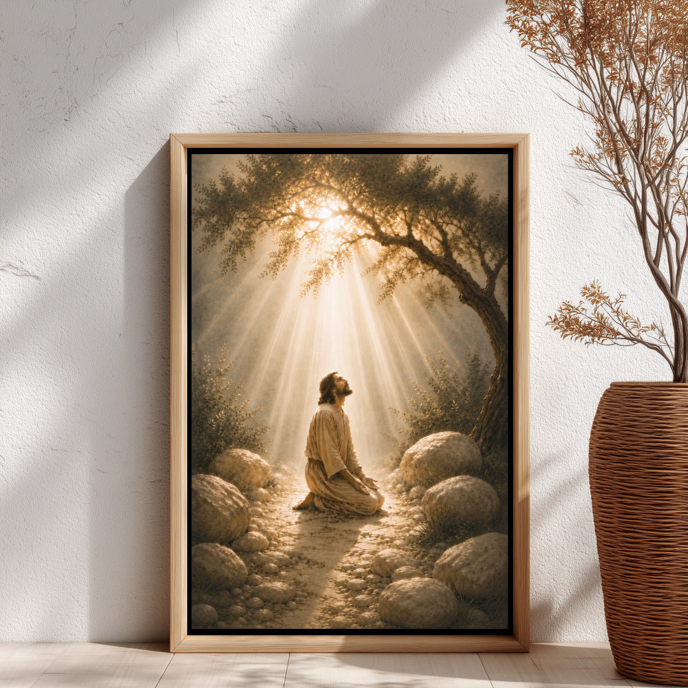 Licht in der Dunkelheit - Leinwand