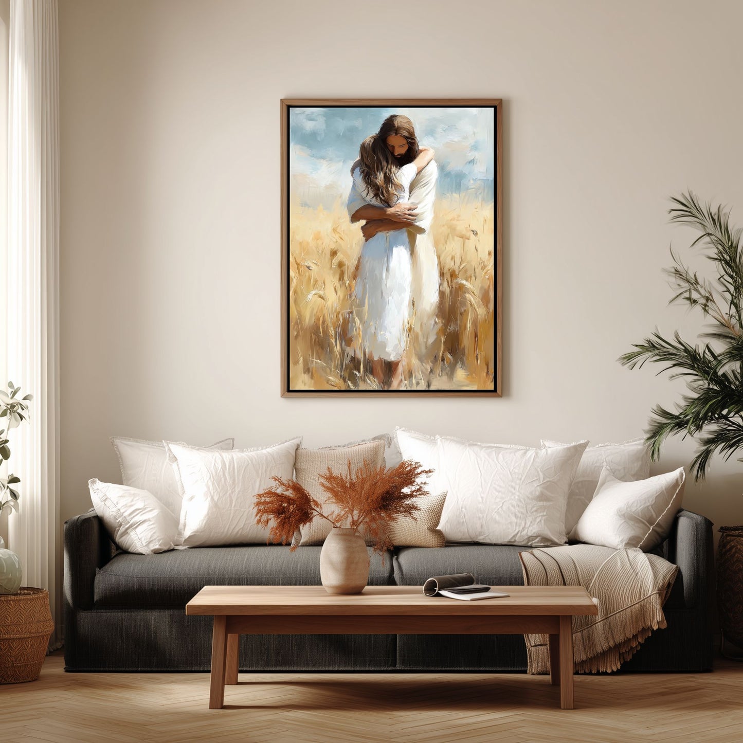 Komm her und amte auf - Leinwand
